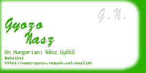 gyozo nasz business card